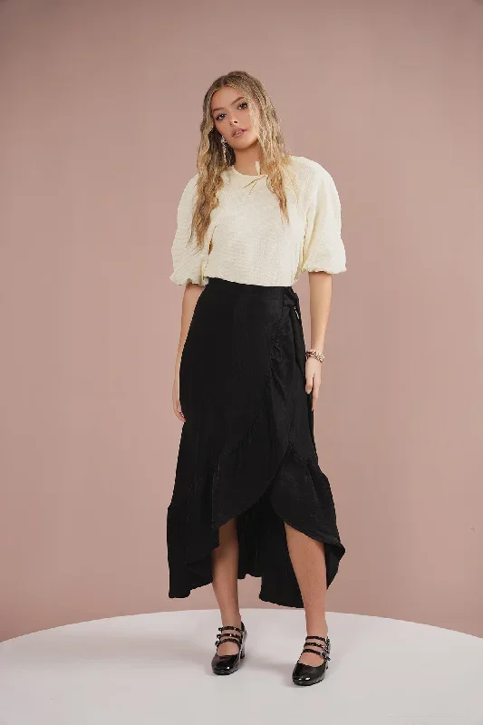 Mock Wrap Skirt