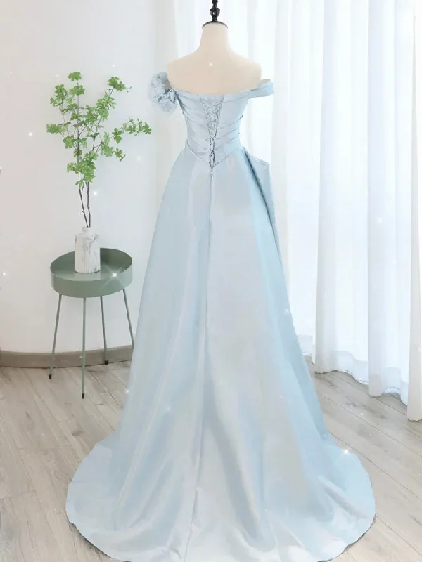 a-line-off-shoulder-satin-tulle-blue-long-prom-dress-blue-long-formal-dress