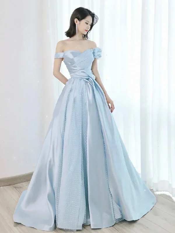 a-line-off-shoulder-satin-tulle-blue-long-prom-dress-blue-long-formal-dress