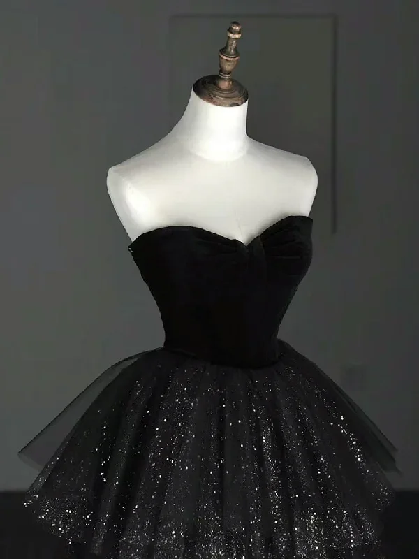 a-line-sweetheart-neck-tulle-velvet-black-long-prom-dress-black-evening-dress