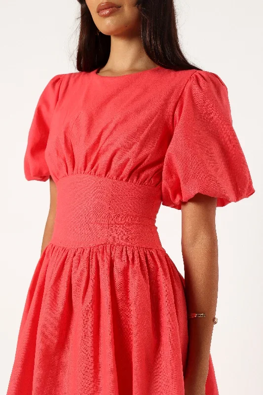 alfie-mini-dress-coral-red