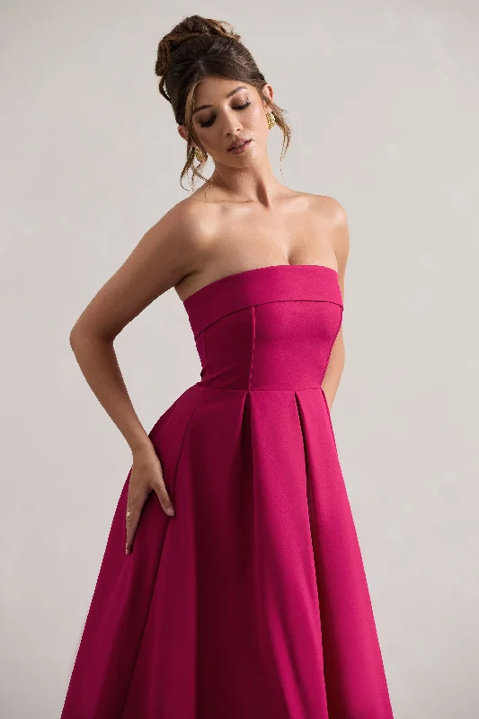 annalise-hot-pink-bandeau-skater-midi-dress-cl133341073