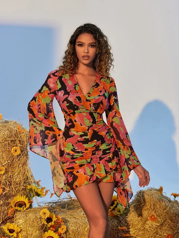 apolline-printed-ruffle-mesh-dress