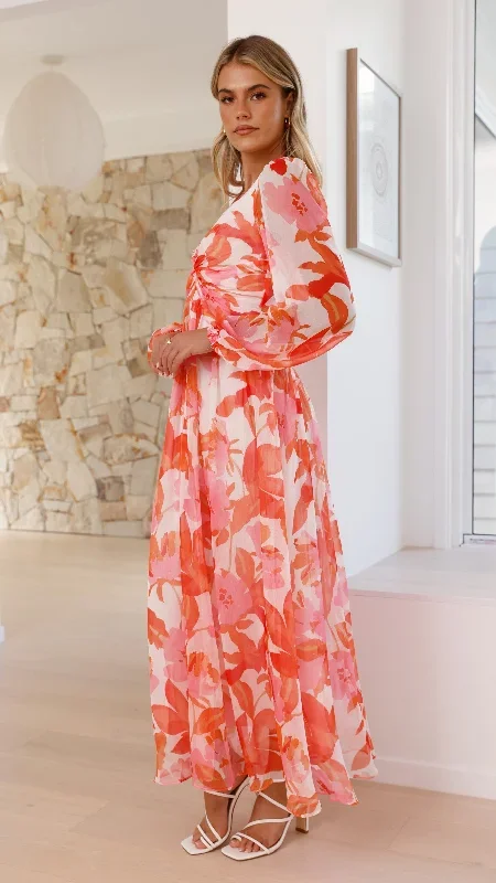 aurea-midi-dress-pink-orange-floral