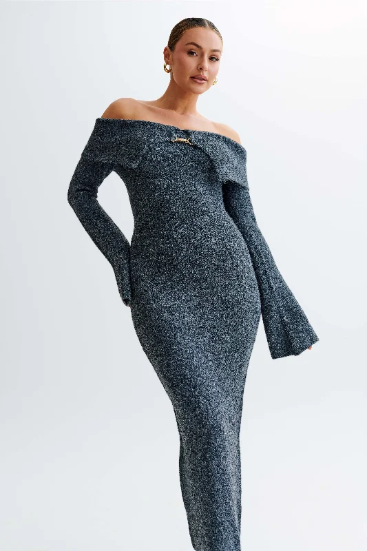 baxter-off-shoulder-fluffy-knit-midi-dress-charcoal