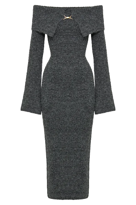 baxter-off-shoulder-fluffy-knit-midi-dress-charcoal