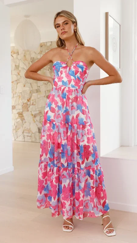 behati-maxi-dress-pink-blue-floral