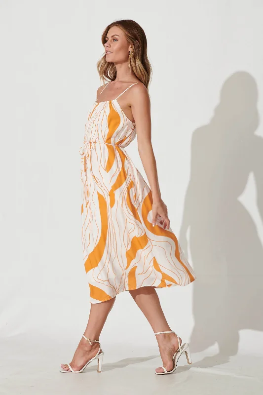 bibi-midi-sundress-in-cream-with-orange-swirl-linen-blend