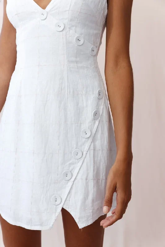 bijoux-faux-placket-tied-shoulder-dress-square-stitch-white