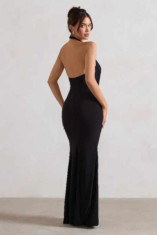 black-halter-neck-maxi-with-ruching-detail-and-side-split-cl126728002