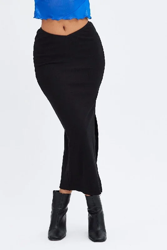 black-maxi-skirt-v-detail-sl1980-47jb-1