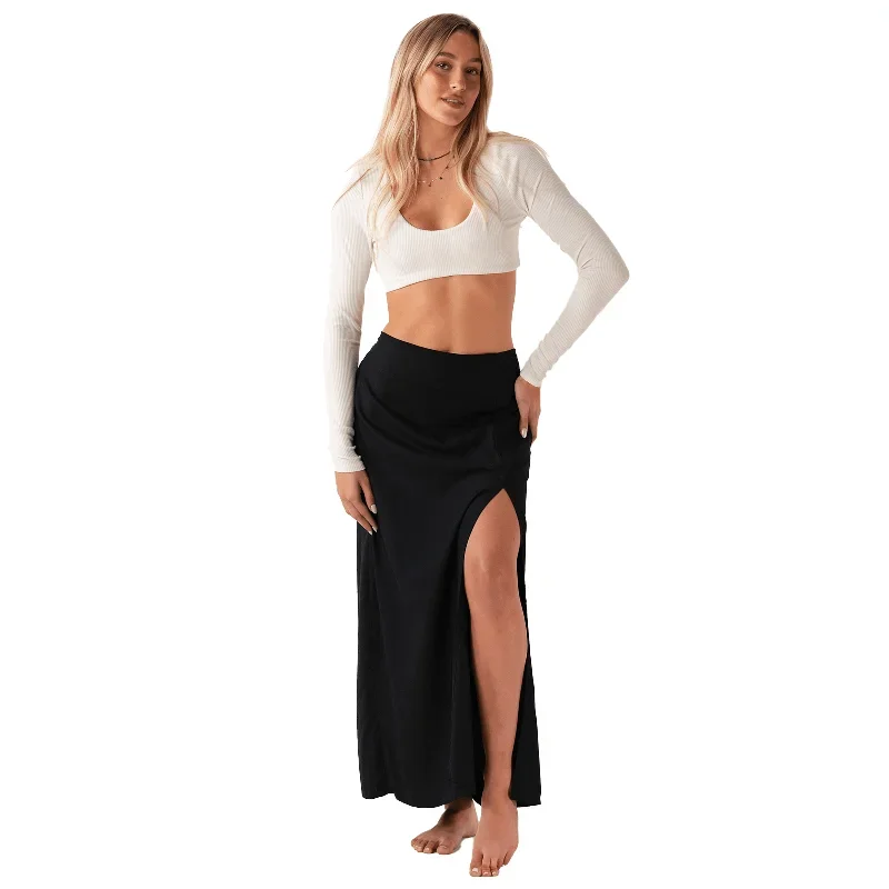 black-maxi-skirt