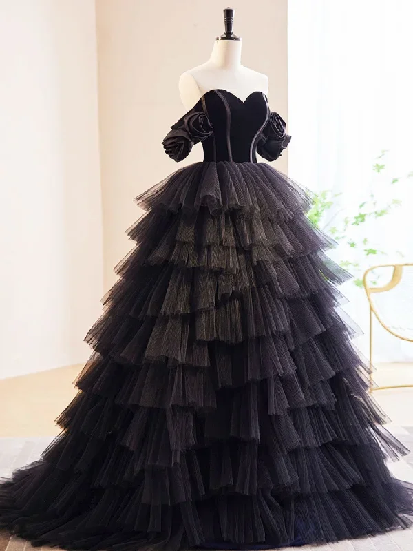 black-off-shoulder-tulle-long-prom-dress-black-formal-evening-dress