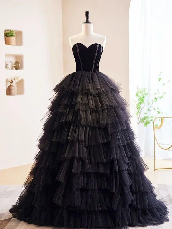 black-off-shoulder-tulle-long-prom-dress-black-formal-evening-dress