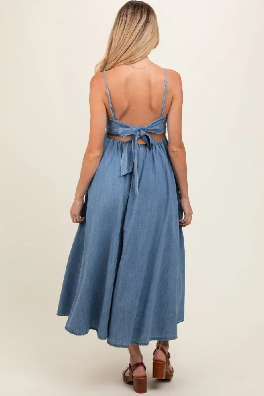 blue-back-tie-straight-neck-maternity-midi-maternity-dress