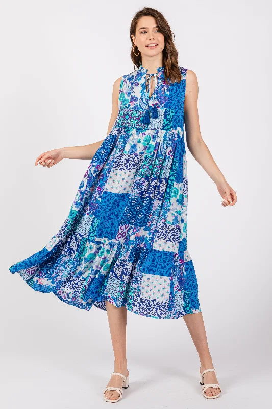 blue-floral-paisley-tassel-tie-ruffle-hem-maternity-midi-dress