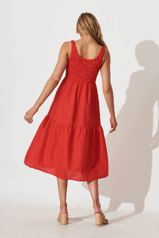 caribbean-midi-dress-in-red-cotton-linen