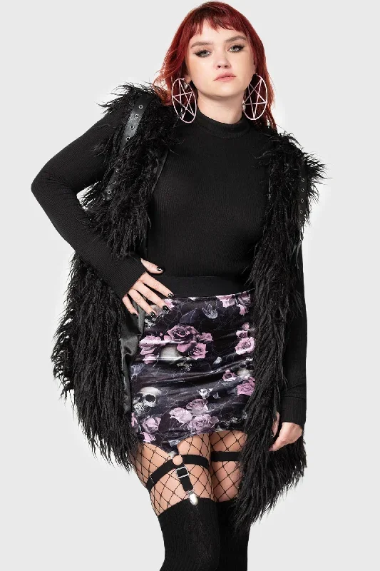 cassandra-velvet-mini-skirt-black-pink