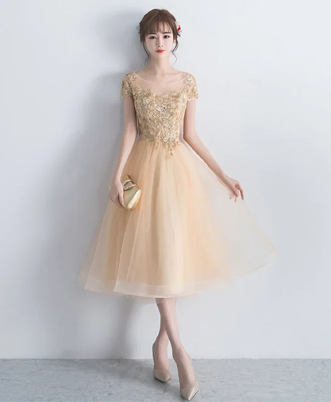 champagne-round-neck-tulle-lace-short-prom-dress-tulle-homecoming-dress