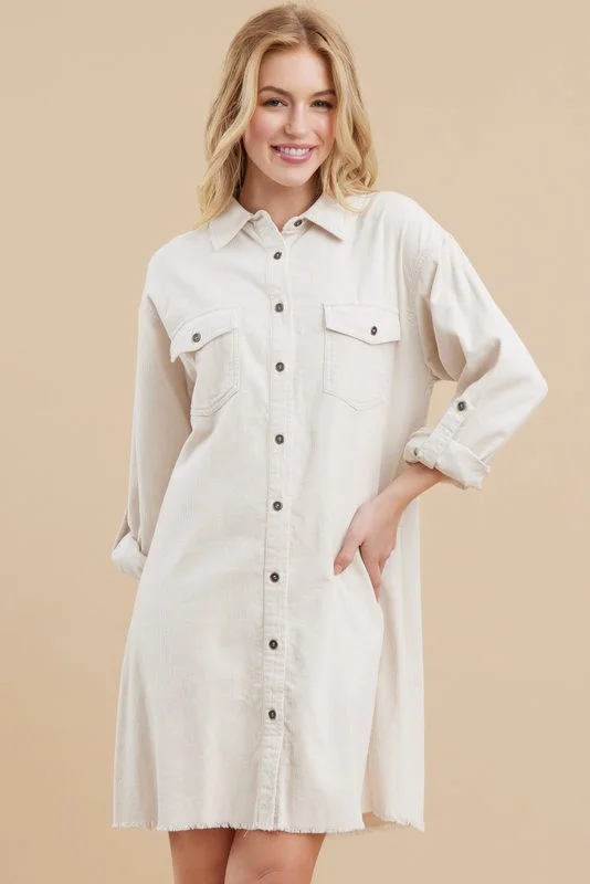 cream-corduroy-button-front-fringe-hem-maternity-dress