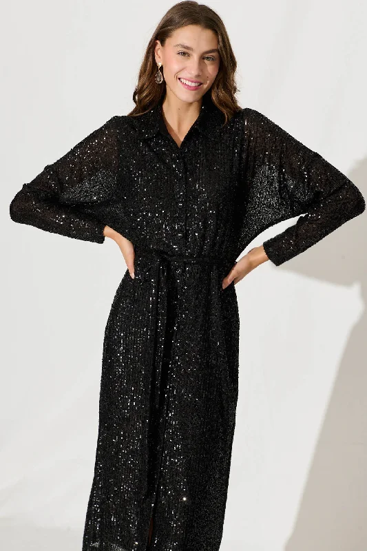 diva-midi-shirt-dress-in-black-sequin