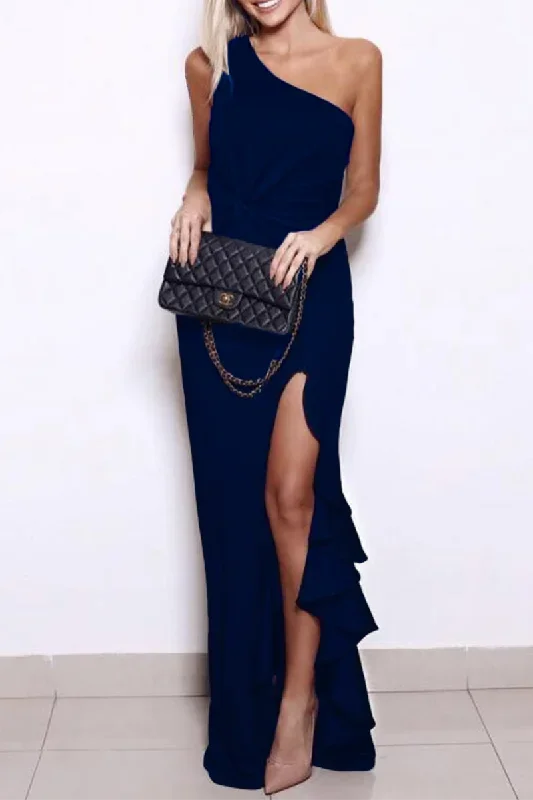 elegant-solid-flounce-slit-one-shoulder-evening-dress-dresses