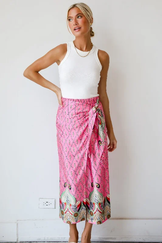 exceptional-attitude-pink-satin-wrap-midi-skirt