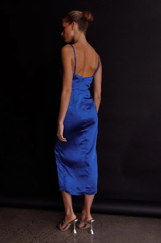 fantasy-structured-bodice-ruched-midi-dress-cobalt-blue