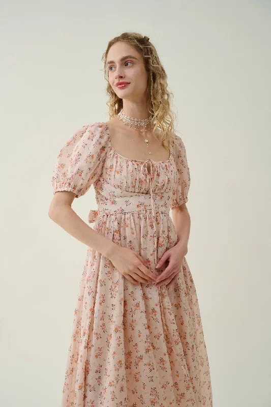 floral-linen-dress-linen-dress-in-orange-blossom-princess-linen-dress-summer-dress-girl-dress-plus-women-dress-midi-dress-linennaive