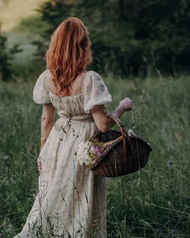 floral-linen-dress-linen-dress-in-orange-blossom-princess-linen-dress-summer-dress-girl-dress-plus-women-dress-midi-dress-linennaive