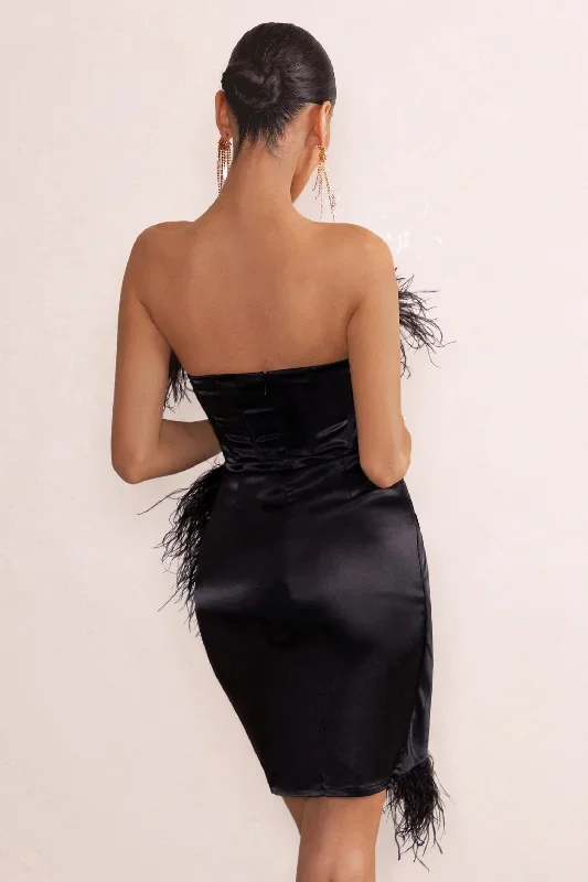 forever-high-black-bardot-corset-mini-dress-with-feather-trim-cl127263002