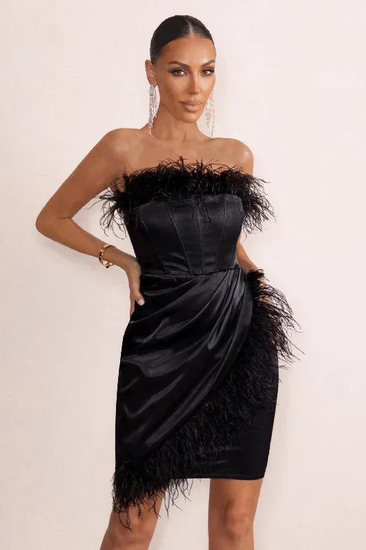 forever-high-black-bardot-corset-mini-dress-with-feather-trim-cl127263002