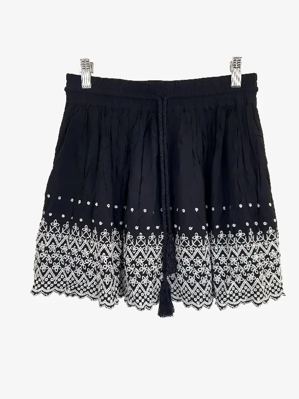 Forever New Boho Monochrome Mini Skirt Size 8