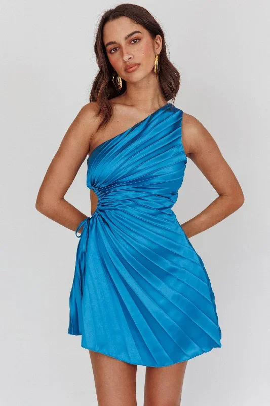 glow-ray-one-shoulder-pleat-dress-teal