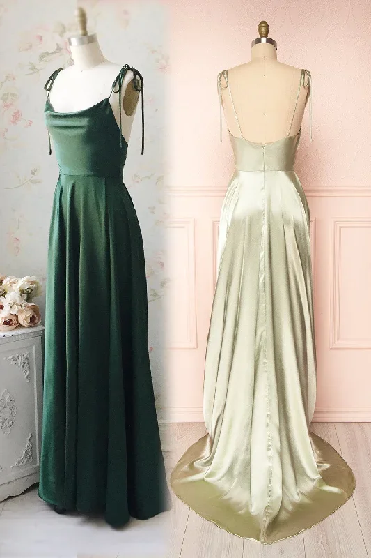 green-a-line-cowl-neck-long-formal-dress