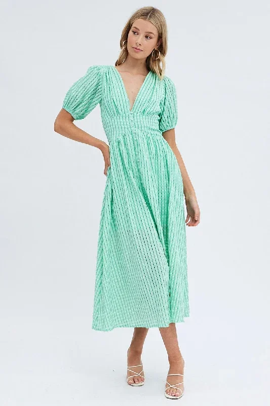 green-check-check-puff-sleeve-midi-dress-dd1485c-36pb-1