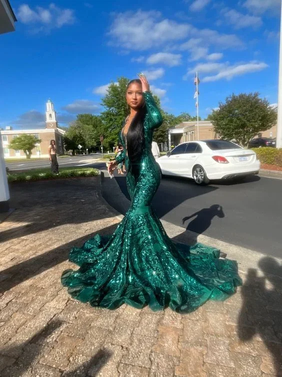 green-prom-mermaid-dress