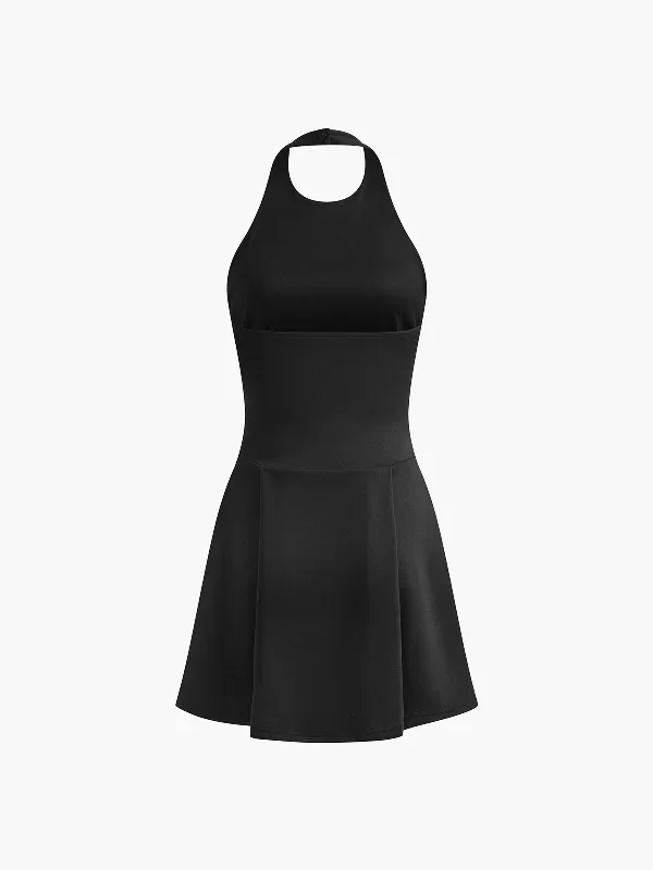 halter-backless-short-dress