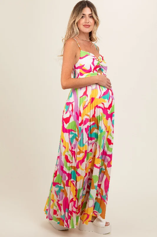 ivory-printed-sleeveless-front-twist-maternity-maxi-dress