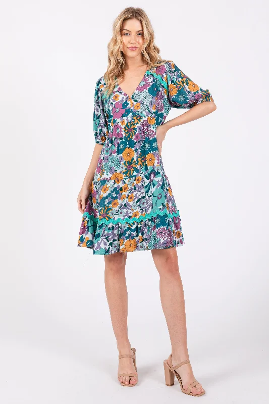 jade-floral-v-neck-half-sleeve-maternity-dress