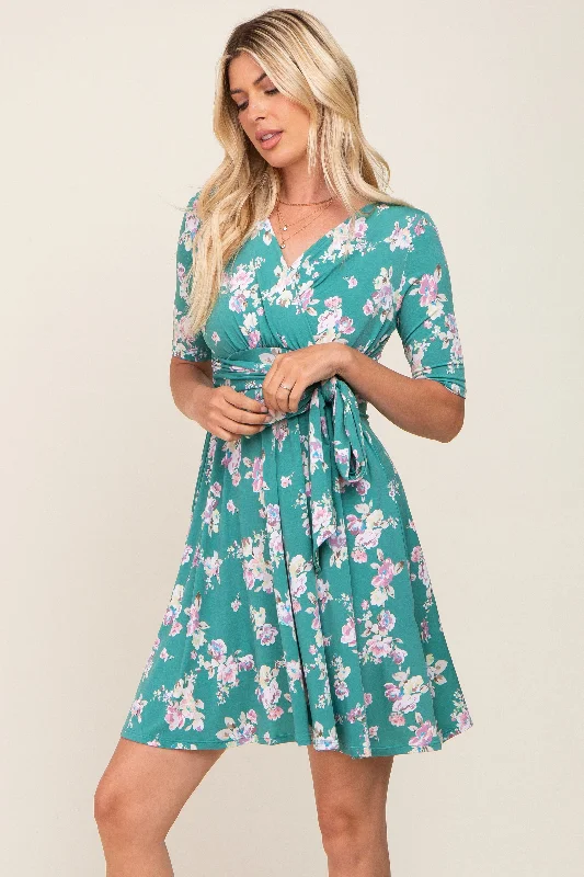 jade-floral-wrap-front-v-neck-short-sleeve-maternity-dress