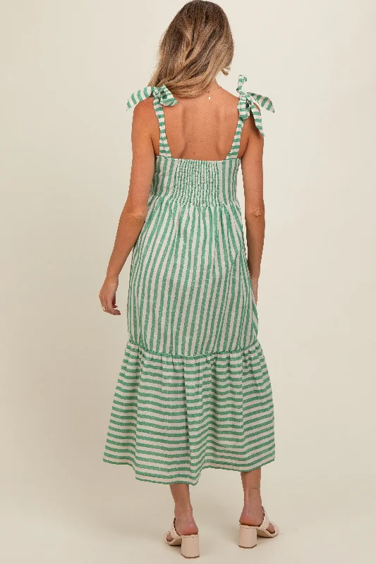 jade-striped-shoulder-tie-maternity-midi-dress