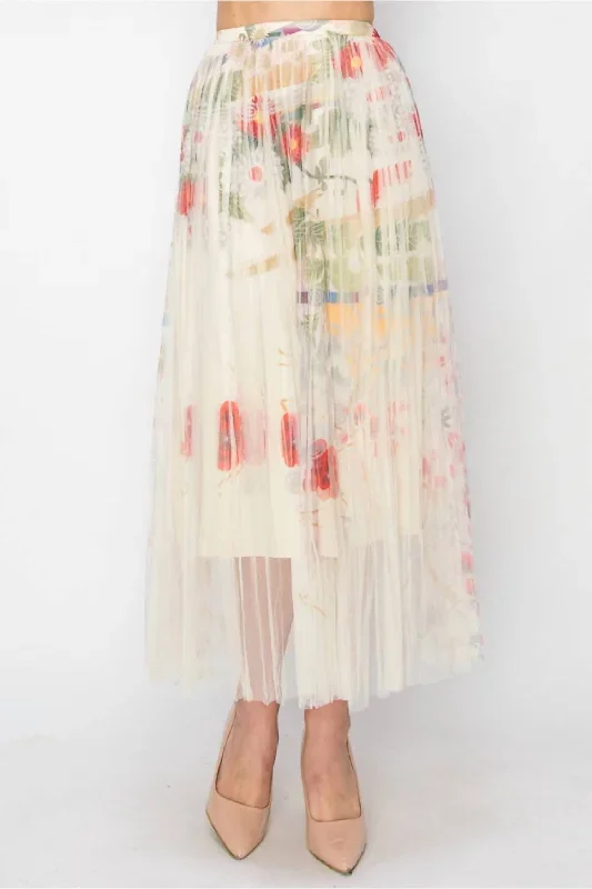 Jfl Tulle Skirt In Multi Color