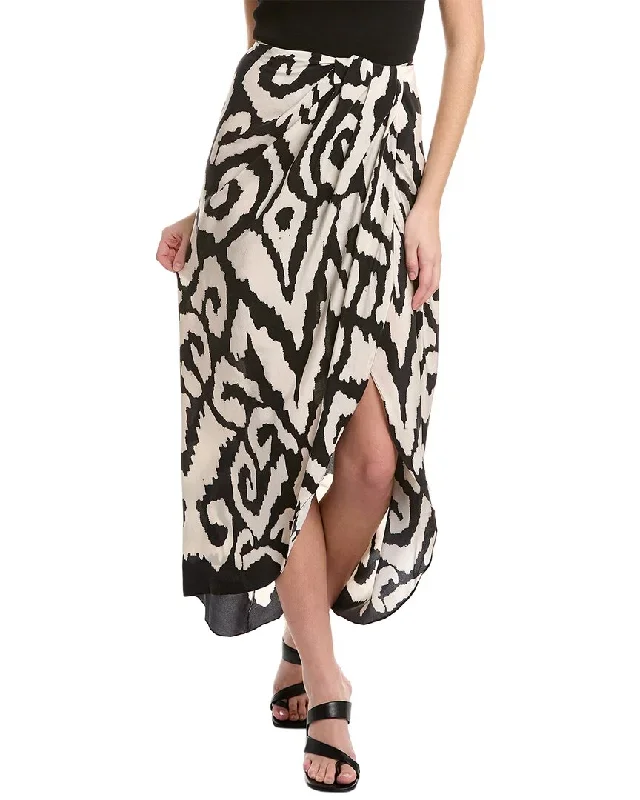 Johanna Ortiz Moon Lighting Silk Wrap Skirt