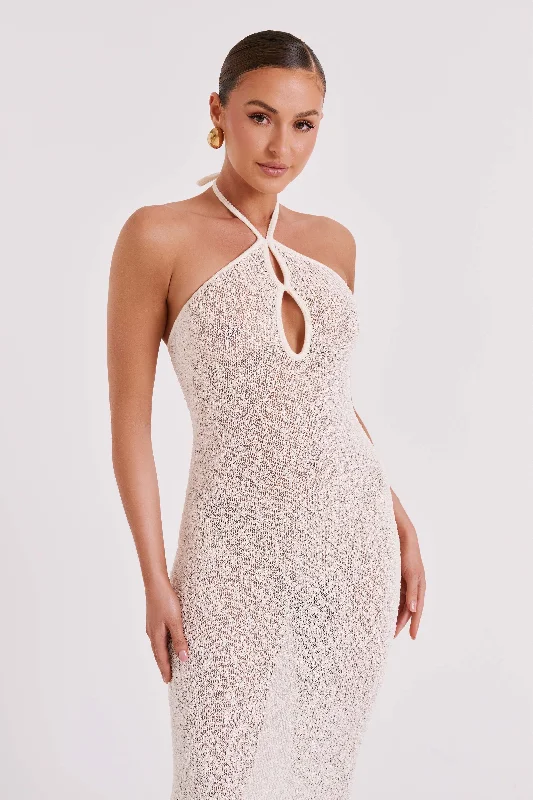 kahali-boucle-halter-midi-dress-cream