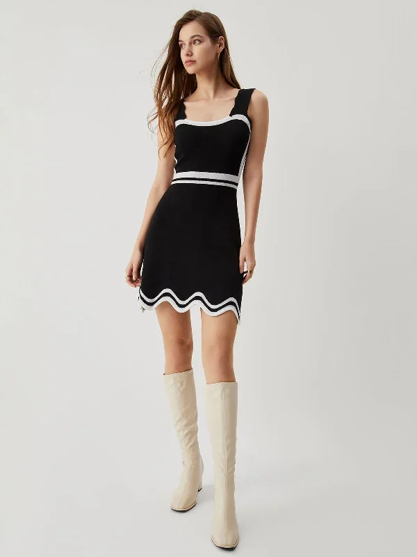 knit-contrast-trim-wavy-hem-cami-mini-dress