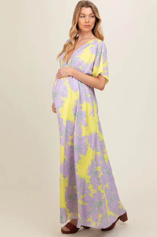 lavender-floral-back-cutout-maternity-maxi-dress