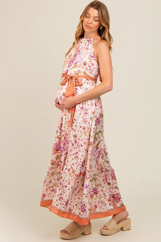 lavender-floral-halter-front-tie-maternity-maxi-dress