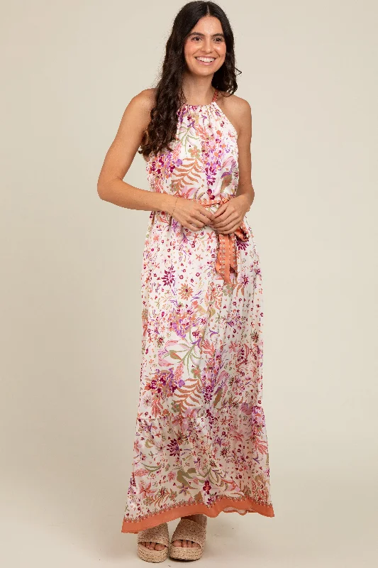 lavender-floral-halter-front-tie-maternity-maxi-dress