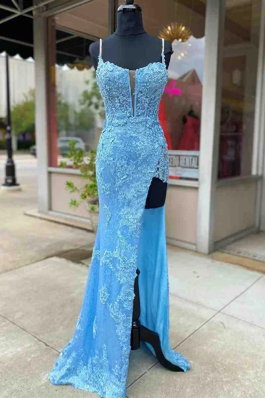 light-blue-appliques-long-prom-dress-with-detachable-feathered-shoulder